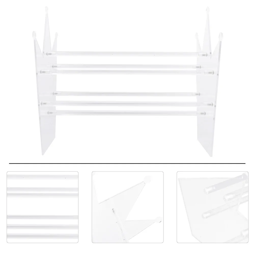 

Органайзер-держатель для заколок в форме короны, акриловая подставка для хранения и демонстрации заколок для дома и ванной комнаты