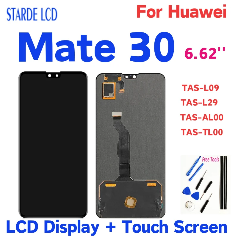 6.62'' AMOLED For Huawei Mate 30 LCD Display Touch Screen Digitizer Assembly For Mate 30 TAS-L09 TAS-L29 TAS-AL00 TAS-TL00 LCD