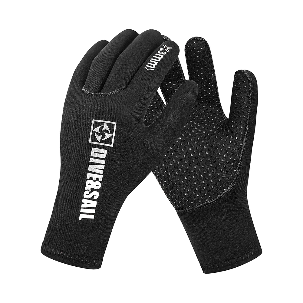 الغوص الشراع 3 مللي متر النيوبرين الغوص قفازات السباحة عدم الانزلاق المضادة للخدش الشتاء الدفء القفازات تحت الماء الرياضة الصيد قفاز