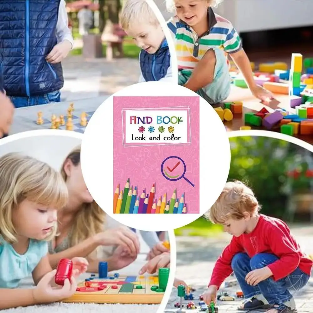 Livro profissional de aparência e cor, enchimento de cores, papel grosso, livro para colorir, papelaria, desenho, livro de atividades para colorir