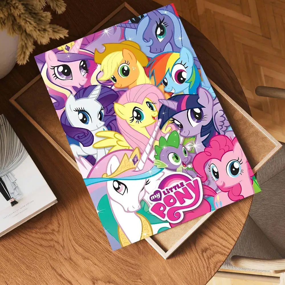 Cartoon My L-Little P-Pony Whitepaper Poster HD Quality Poster Wall Art Painting Study Room Wall Decor
