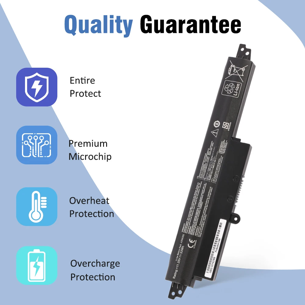 ETESBAY A31N1302 Notebook Battery for ASUS Vivobook X200CA X200M X200MA F200CA K200MA K200MA-DS01T 11.6