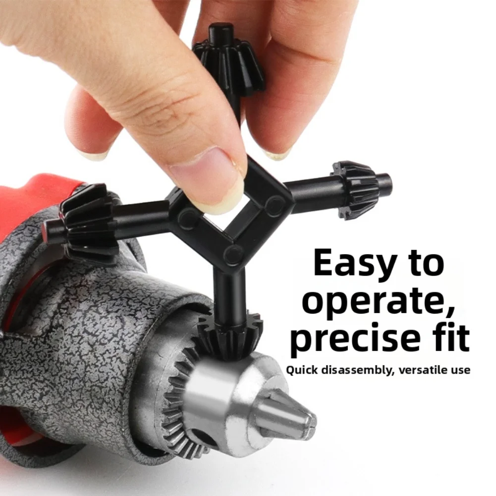 1pc 4 In 1 Chuck Key Drill Drilling Holder Spanner Ratchet Socket Star Wrench Electric Drill Key Wrench