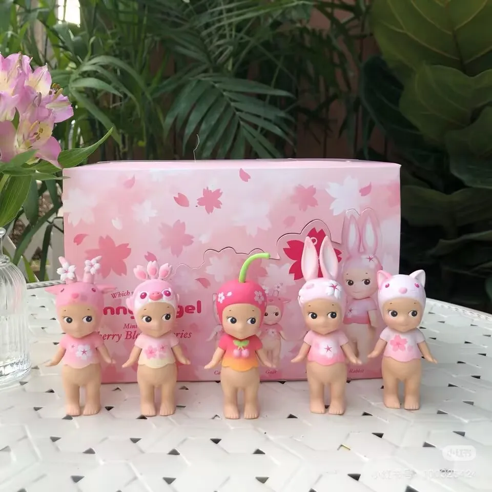 

Лидер продаж 2025 Sonny Angel, мини-фигурка, весенняя серия Cherry Blossom, ночная версия, сюрприз, слепая коробка, фанаты Tideplay, игрушка, кукла для лечения