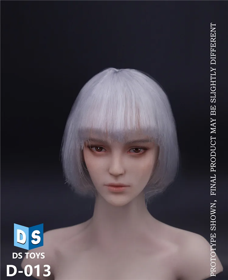 

DS TOYS D-011 D-012 D-013 1/6 European Female Head Sculpt Carving Model Fit 12'' Soldier White Skin Action Figure Body Dolls