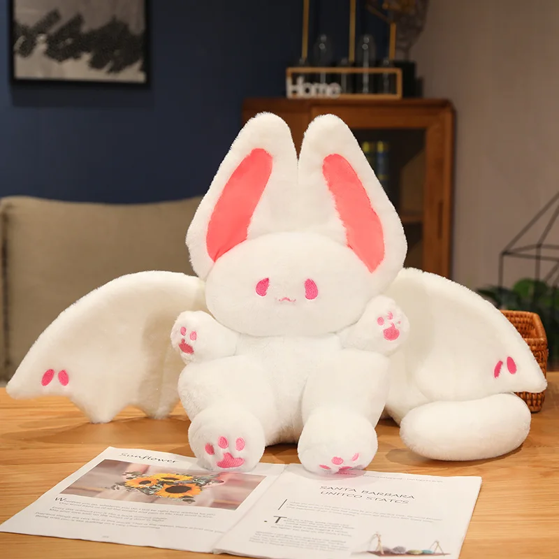 25/35/45/55 センチメートルかわいいコウモリウサギの羽ぬいぐるみ素敵