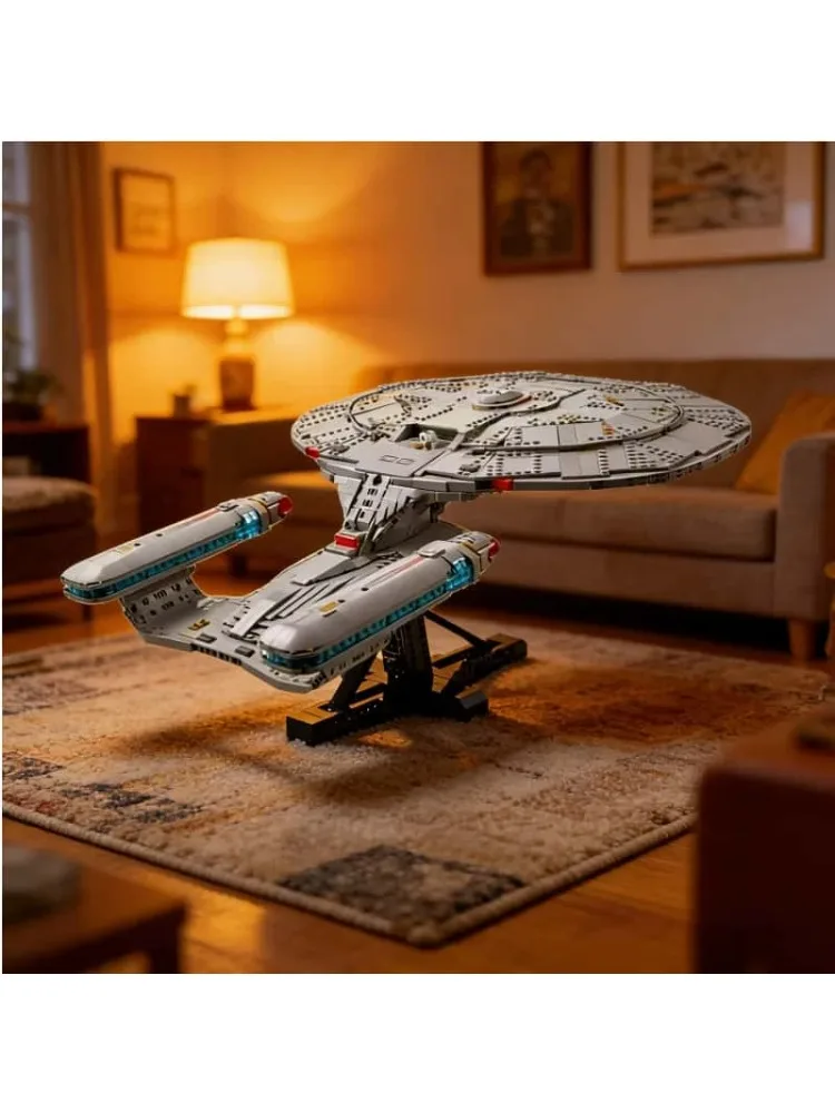 2026 Brandneues 3600-teiliges Star Trek Display Kreatives Modellbausatz-Spielzeug für Erwachsene Weihnachts- und Geburtstagsgeschenk