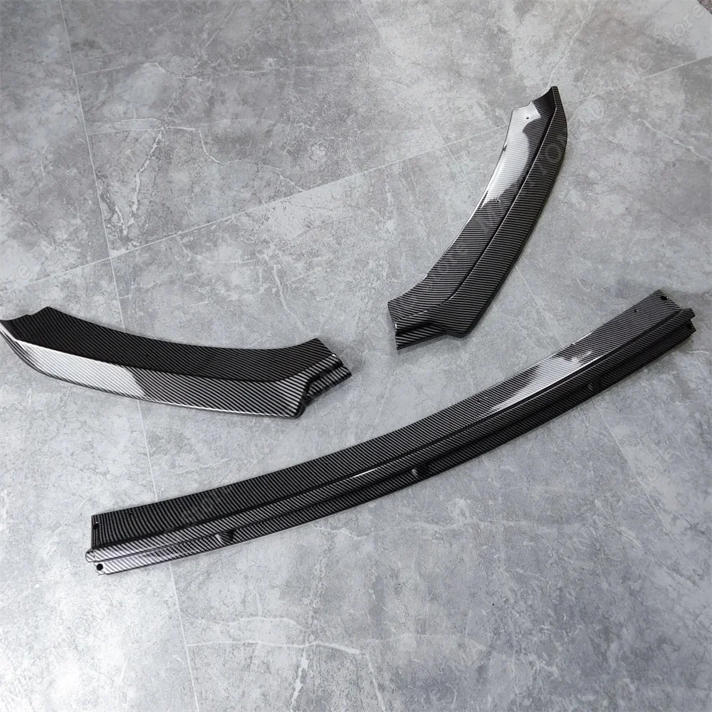 For Seat Leon 3 MK3 5F 2012-2016 Front Lower Bumper Lip Spoiler Splitter Diffuser Cover Guard Protector ABS Gloss Black Tuning