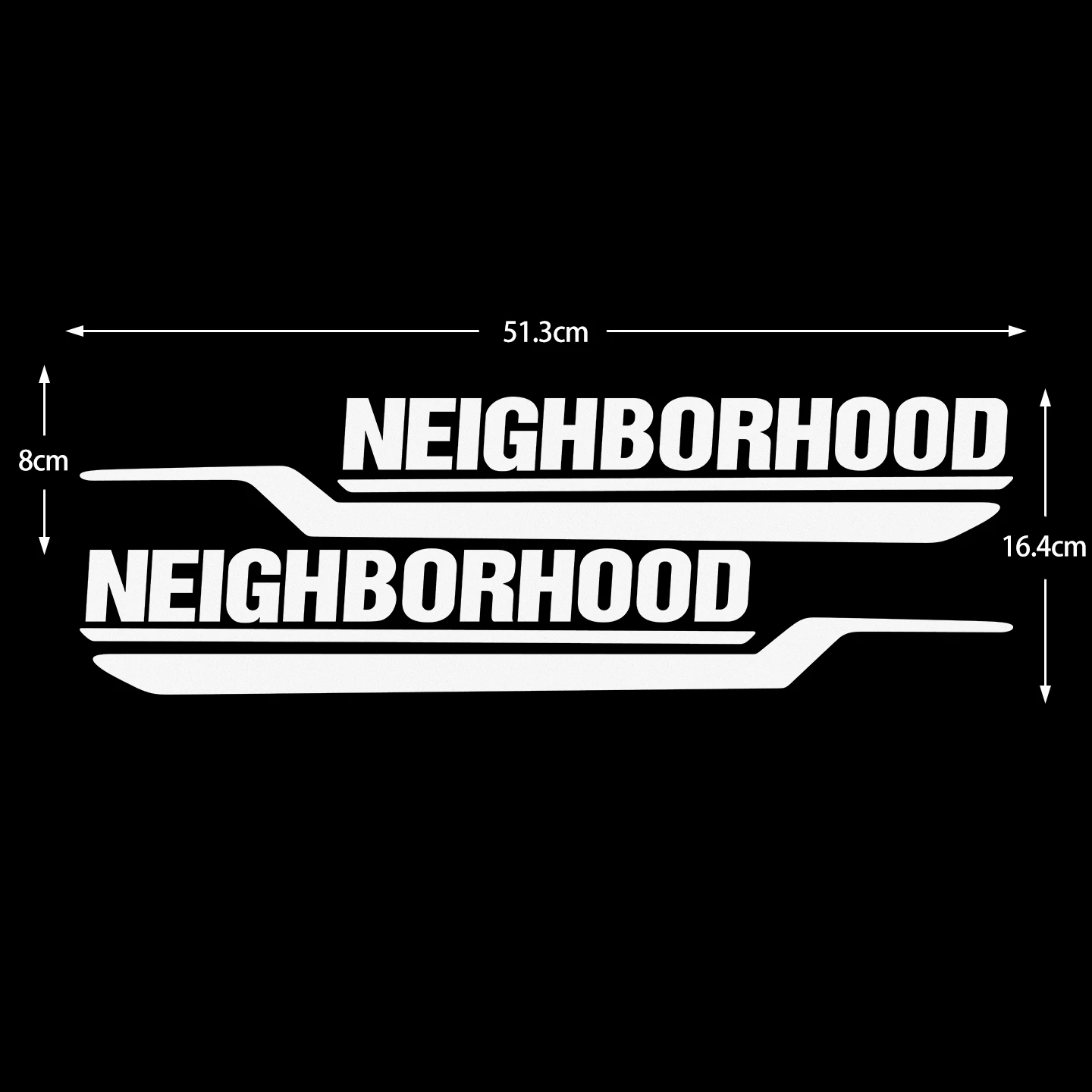 NEIGHBORHOOD Waterproof Reflective Motorcycle Sticker Moto Scooter Body Decor Vinyl Accessories Decal For Vespa Primavera Sprint