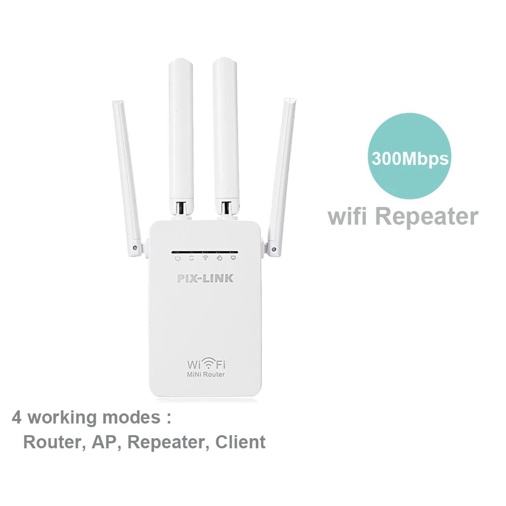 300Mbps WiFi Repeater Wireless WiFi Extender Router WiFi Signal Amplifier Wi Fi Booster Long Range Wi-Fi Repeater Access Point