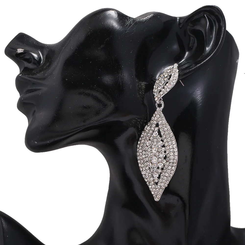 FARLENA Wedding Jewelry Elegant Crystal  Earrings Long women pendant earrings long hanging earrings with stones gifts