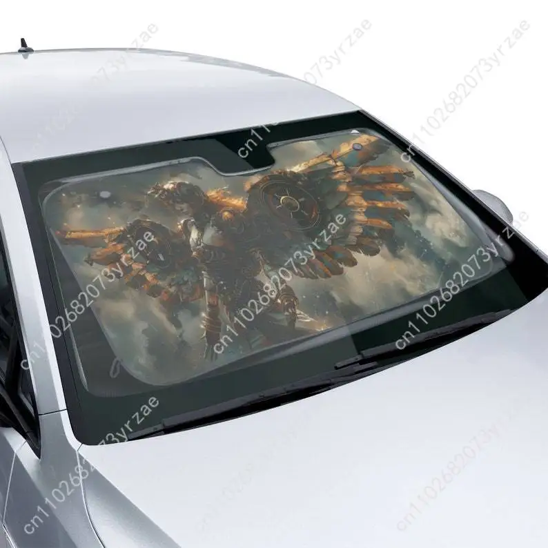 

Fantasy Gamer Car Sun Shade Good Heat Insulation Effect Windshield Sunshade Portable Waterproof Easy Clean Car Accessory
