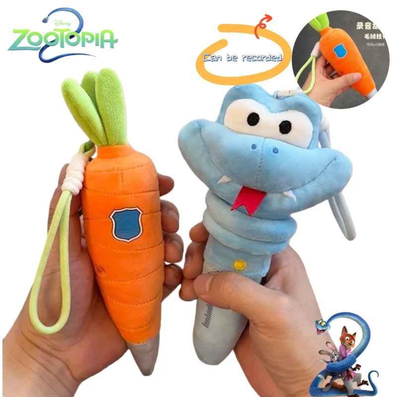 

Зоотопия Дисней Джуди Ник, милый брелок с мультяшным персонажем, высоко реалистичный внешний вид, звуковая игрушка для снятия стресса в подарок