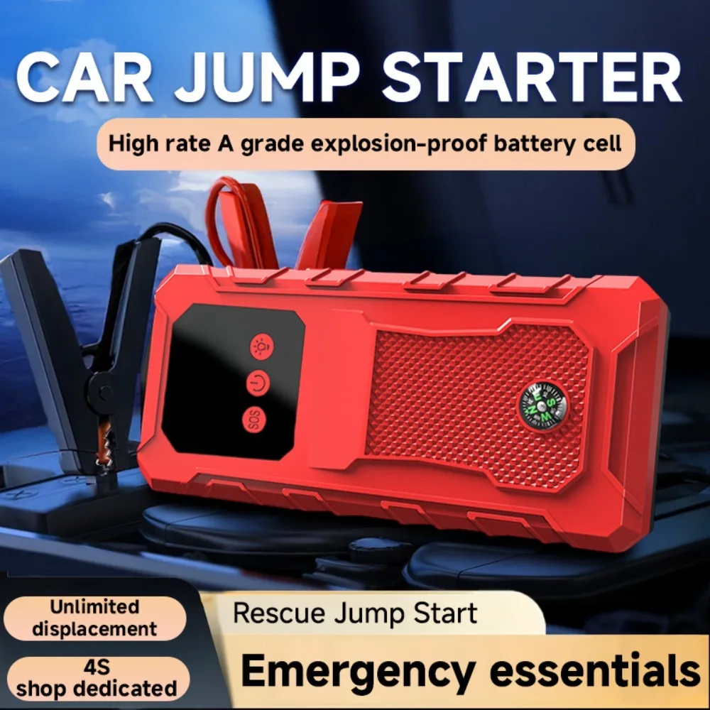 Car Battery Jump Starter Portable 3000A(9.0L Gas&8.0L Diesel)12V Lithium Jump Box Booster Power Pack LED Lights QC3.0(HZ-Y1)