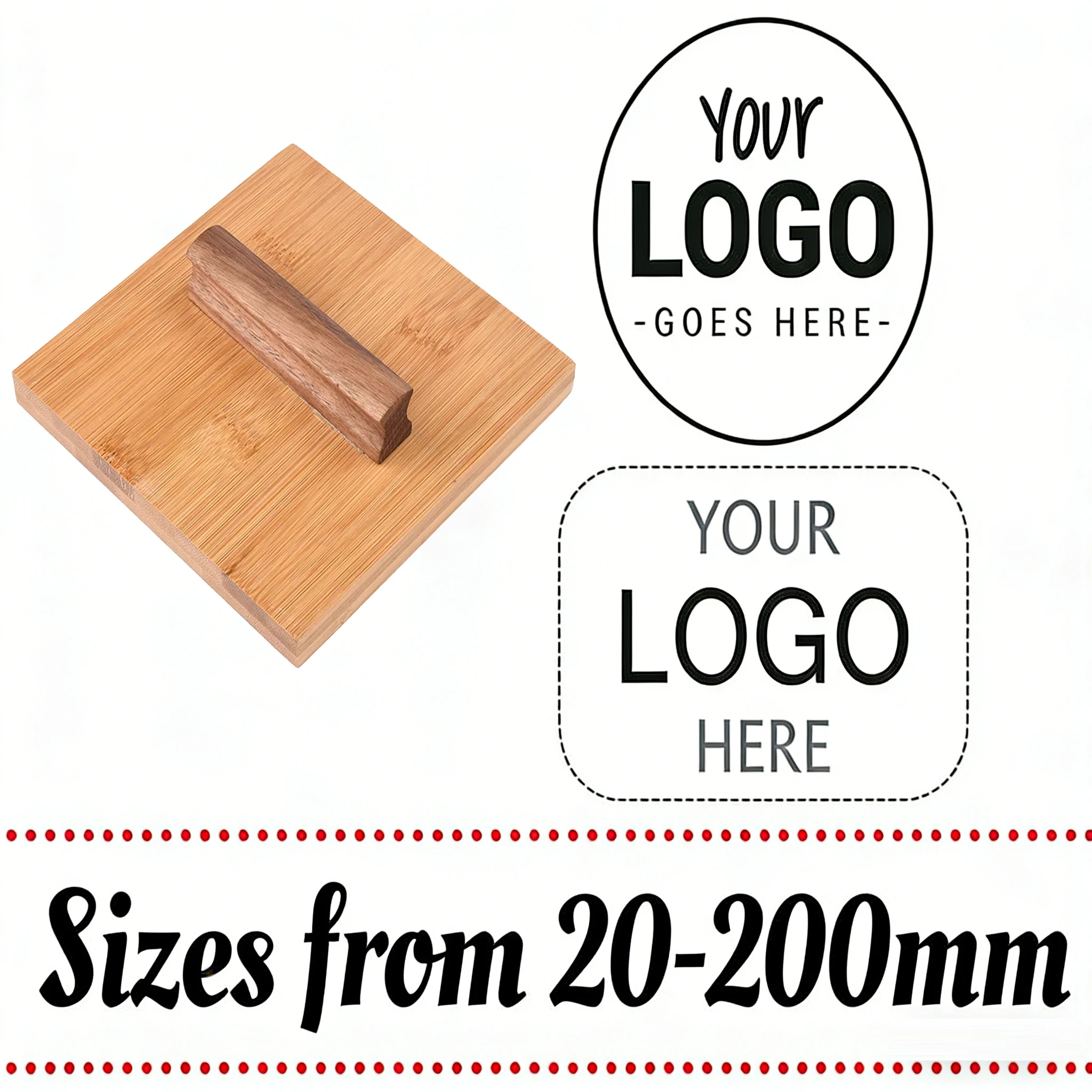

Large Custom Stamp Logo Seals Personalized Wooden Stamp self inking Stamp For Business/Packaging/Wedding/Name Logo stamps