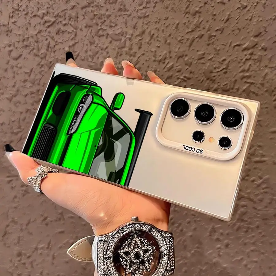 حافظة سيارة رائعة لهاتف سامسونج جالاكسي S24Ultra S21 نوت 20 Ultra S20 FE S23 S24 FE S22 Ultra S25Plus S25 غطاء ناعم #4