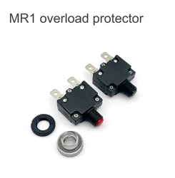 1PCS circuit Breaker MR1 3A,4A,5A,6A,7A,8A,10A,15A,16A,18A,20A,25A,30A thermal switch overload protector push button and cap