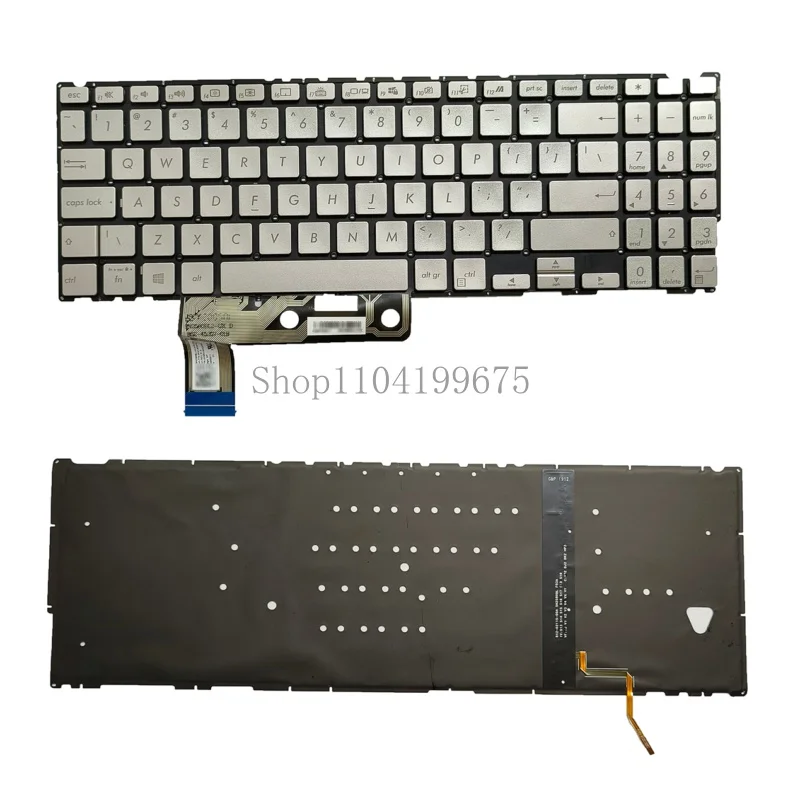 

Клавиатура ноутбука Asus Zenbook 15ux533 ux533f ux533fn ux533fd с подсветкой в США