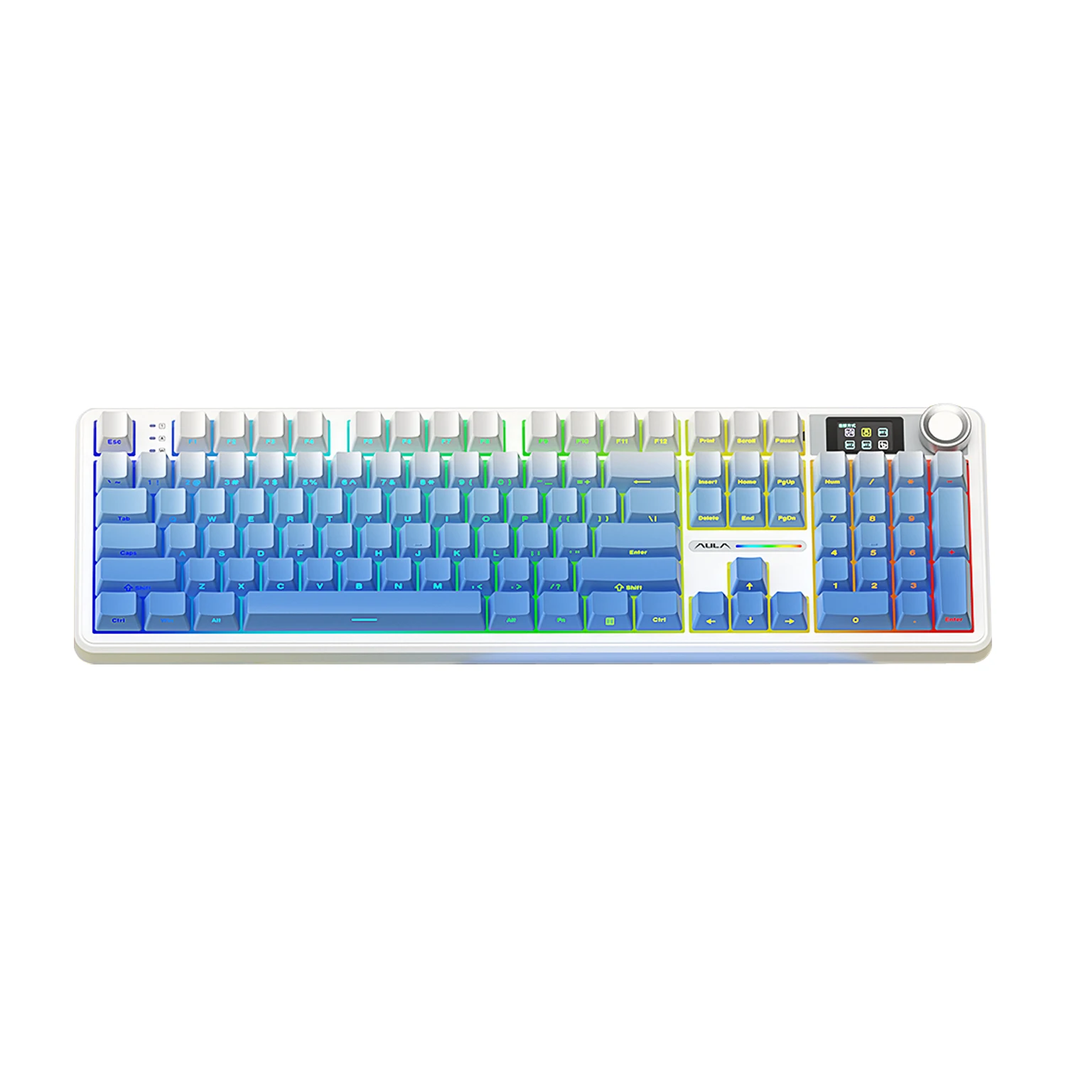 

Aula F108Pro Mechanical Keyboard Wireless Tri-mode RGB Hot Swap Ith TFT Smart Display&Knob Gaming Keyboard 100% Layout