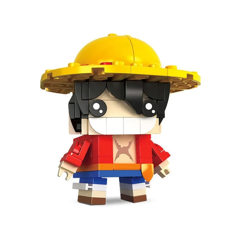 Cartoon Anime Periphery Building Blocks Anime Action Figure TonyTony Chopper Luffy Toy Bricks Toys Doll Puzzle Assembly Kid Gift