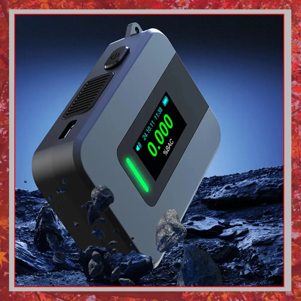 

Electrochemical Alcohol Tester Blowing Drunk Driving Alcohol Tester Non-Touching Blowing Breathalyzers for Outdoors Expressway