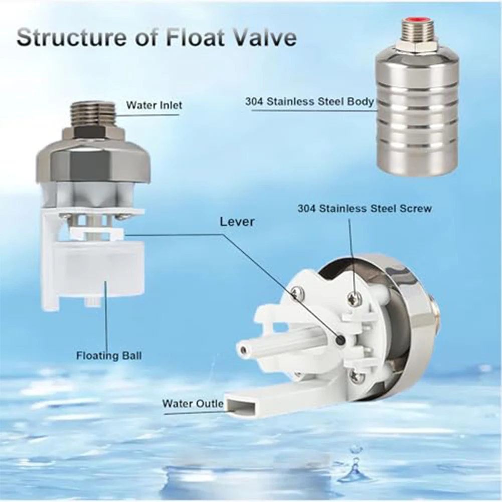 For Efficient Water Management 304 Stainless Steel Valve 304 Stainless Steel Float Valve Float Valve Easy Installation