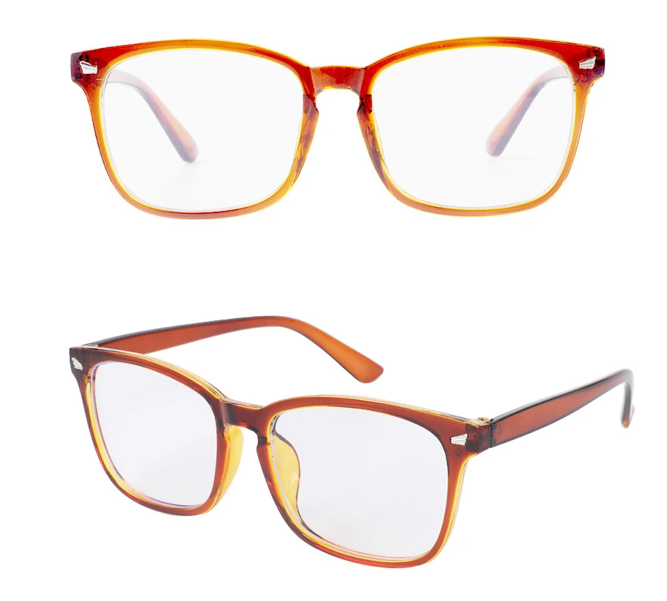 Blaulichtblockierende Brille, quadratischer Nerd-Brillenrahmen, Anti-Blue-Ray-Brille für Computerspiele – Detail 2