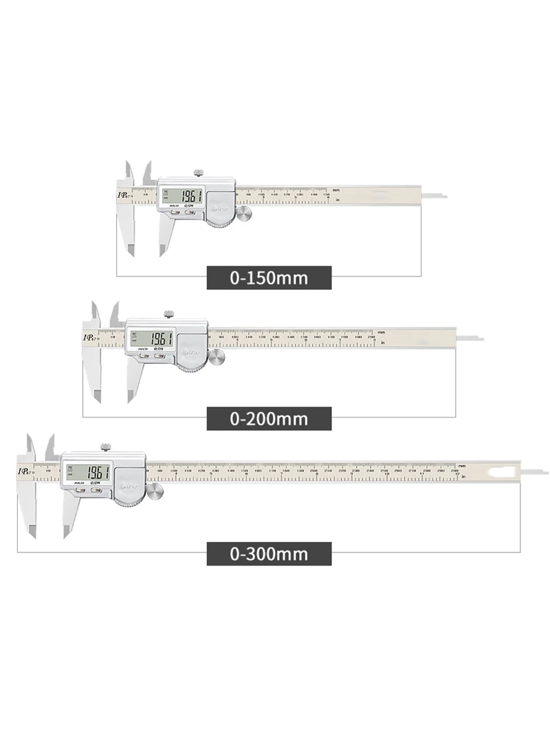 0-150 Mm Ip67 Waterdichte Digitale Nonius Schuifmaat Liniaal Nonius Remklauw Micrometer Digitale Remklauwen 0.01Mm Waterdicht En Anti Co