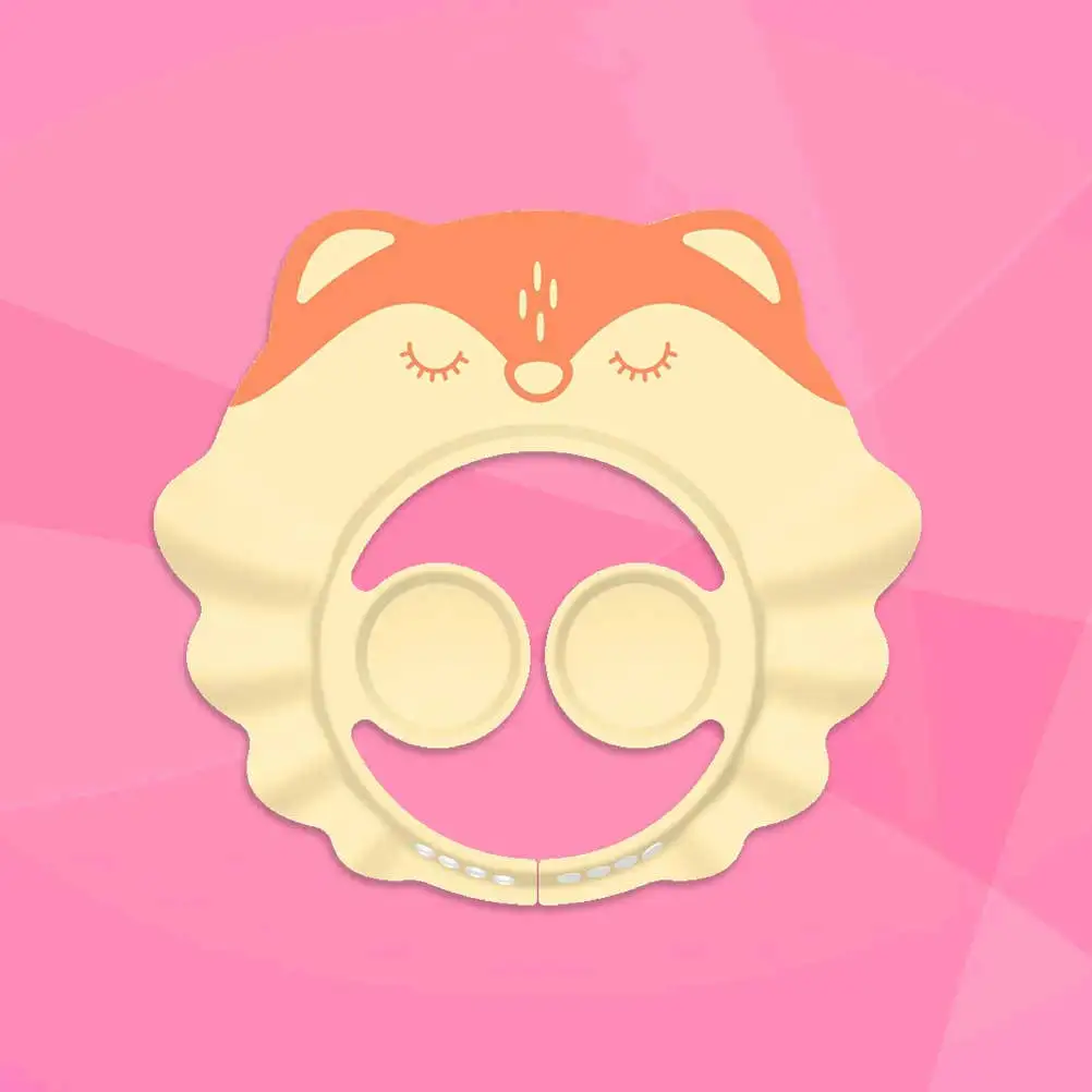 

1 шт., детская шапочка для шампуня, регулируемая пряжка, мультяшное животное, защита для ушей, шапка для детского душа, защита для ванны