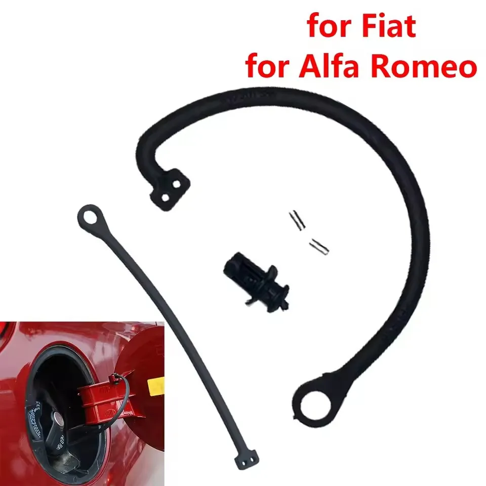 

For Fiat 500 Grande Punto Bravo Doblo For Alfa Romeo Car Fuel Tank Cap Cover Cable Line Rope Ring Replaceable Car Accessories