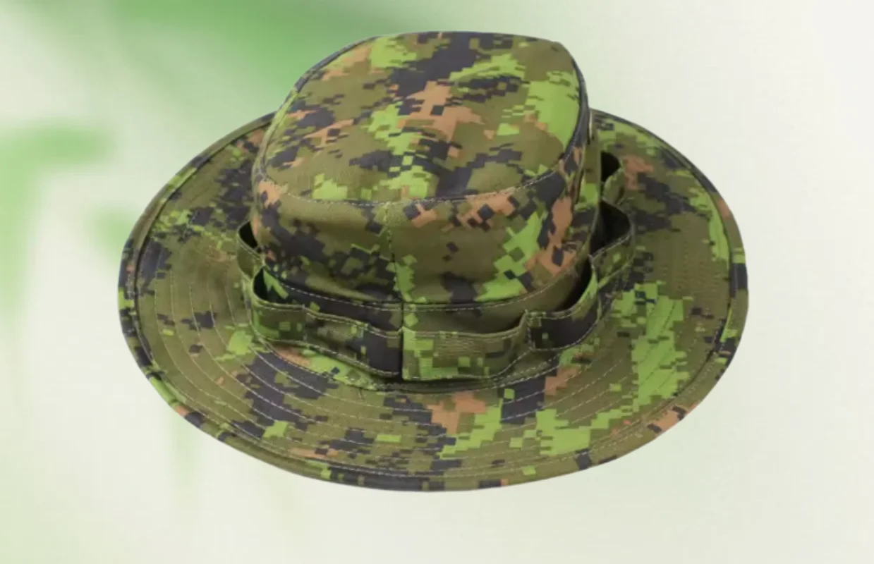 

Canadian camouflage round edged outdoor sun hat