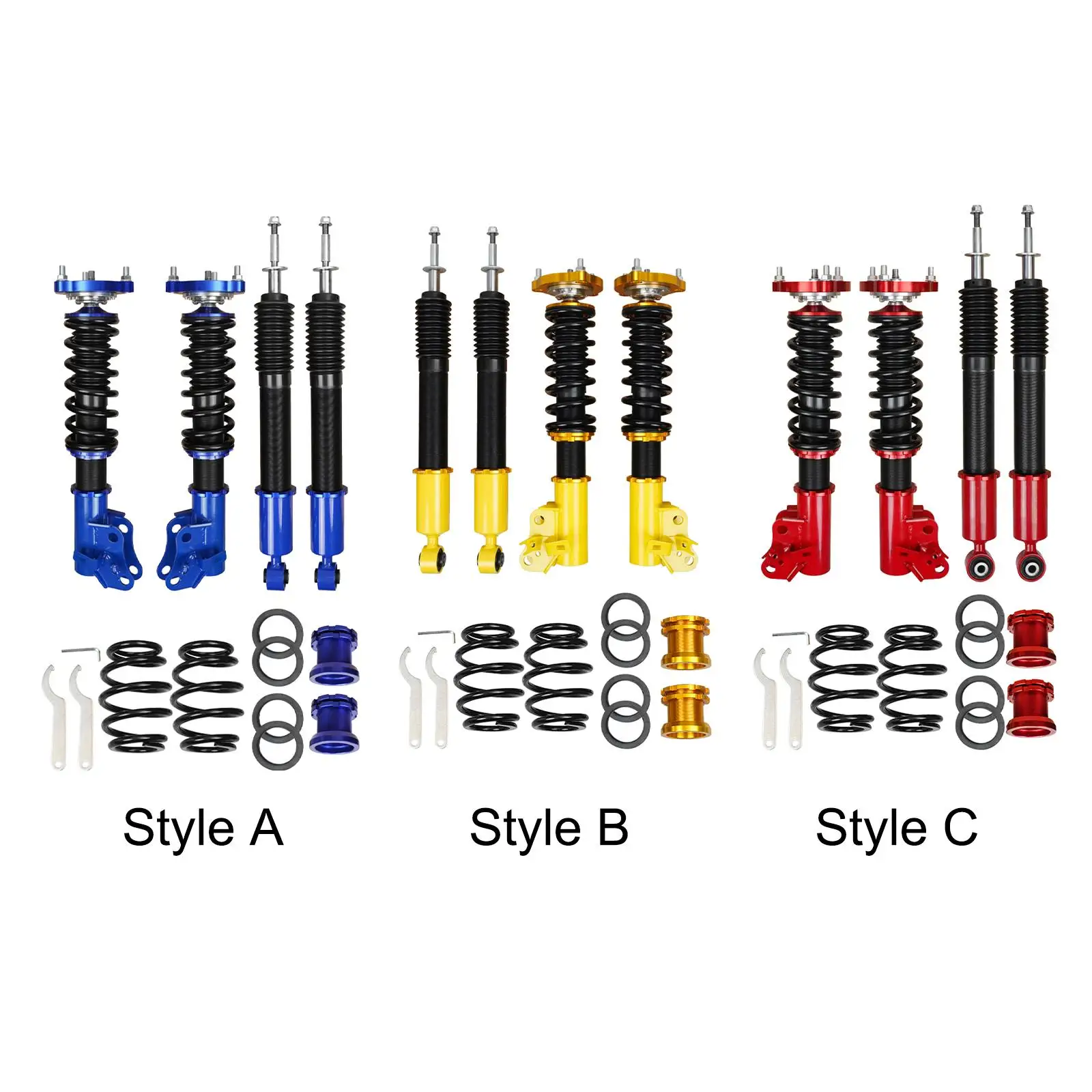 Suspension Shock Absorber Lowering Kit Accessories Height Adjustable for Honda Civic 2006-2011 Easily Install Repair Parts