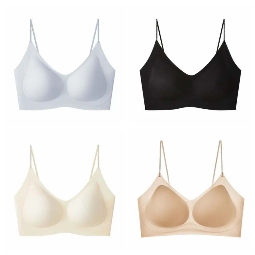 ง่ายกันกระแทกไร้สาย Deep V Bra Anti-sagging ปรับ Brassiere สําหรับชุดชั้นในสตรี Bra ของขวัญ