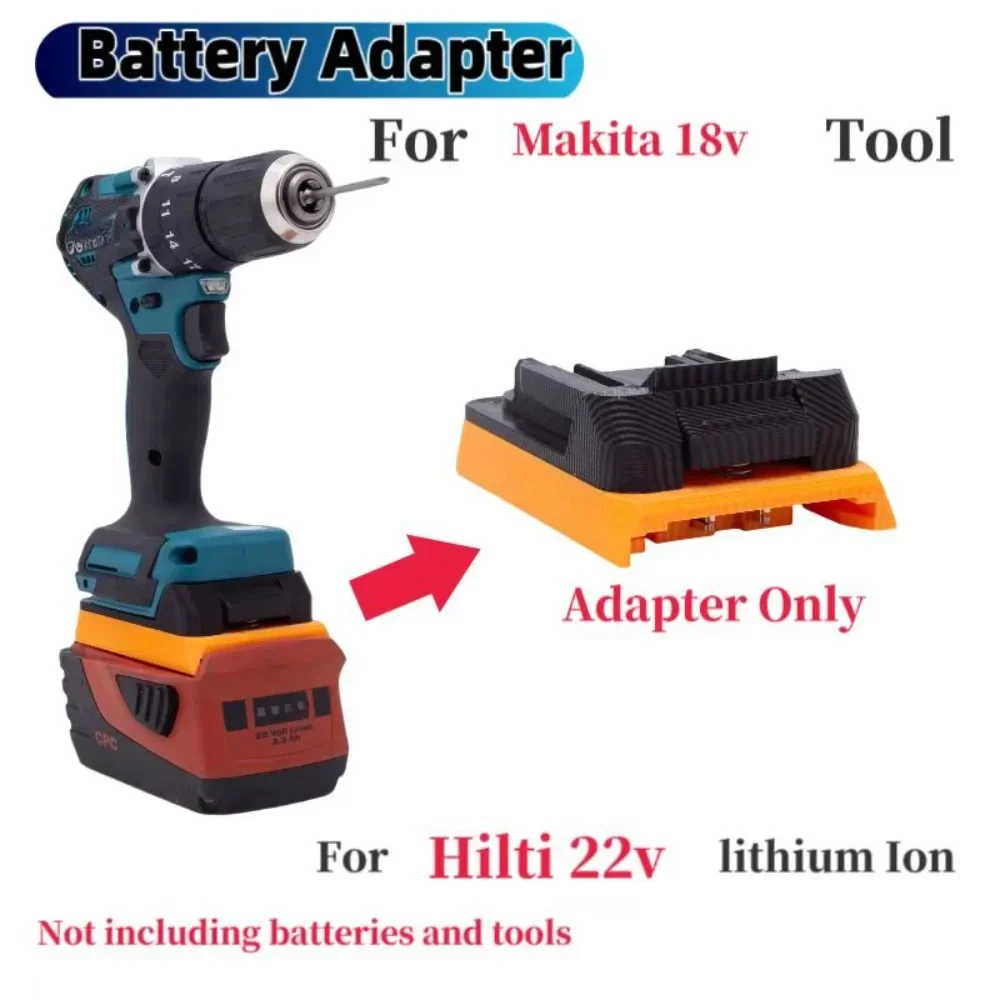 For Hilti  Accessories Battery Adapter  For Hilti B22 Battery  Converting To Makita BL 18V  Drill Bit Screwdriver TOOL Converter