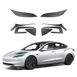 For Tesla Model 3 Highland 2023 2024 Headlight Taillight Protective Film Headlamp Tail Lamp Black Color Changing Films