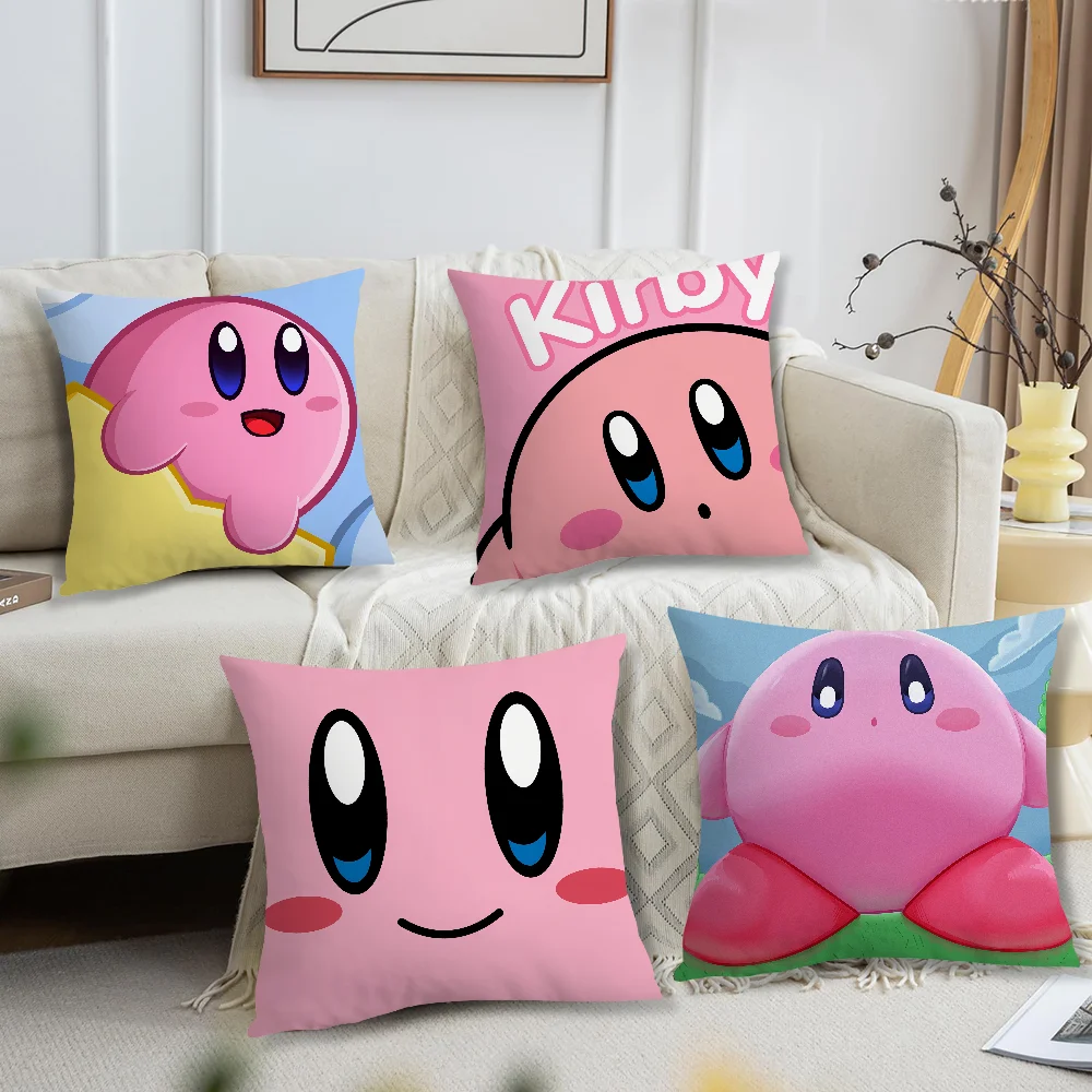 Cute K-Kirbys cushion cover For Star Home Bedroom Room Decoration Living Room Sofa Pillow Case Suitable