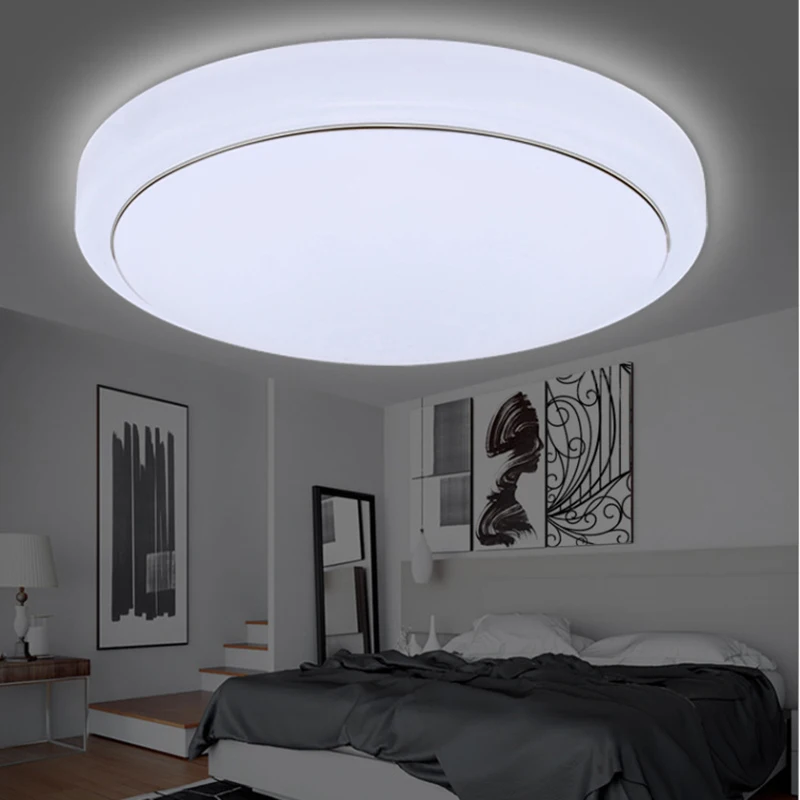 

LED Ceiling Lights 21/27cm Lamp No Need Driver 5W 12W 24W Aluminum+Acryl Indoor Lighting Bedroom Living Kitchen Light