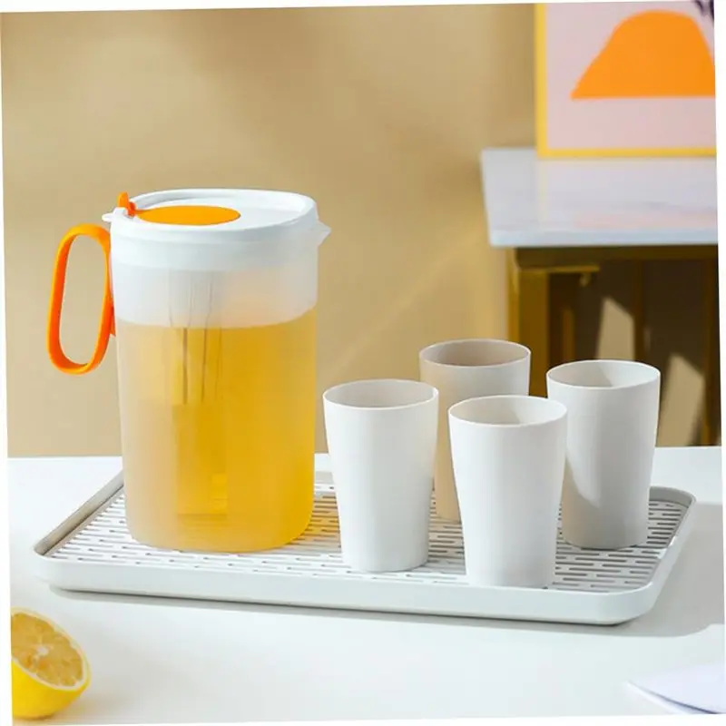 A19F-Cold Water Bucket With Handle Ideal For Iced Beverages In Fridge Large-Capacity Tea Cup