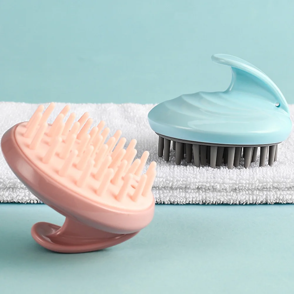 Silicone Hair Massage Comb, Scalp Cleaning Brush, Unisex, Shampoo Anti-Itch, Dandruff Essential, Portable