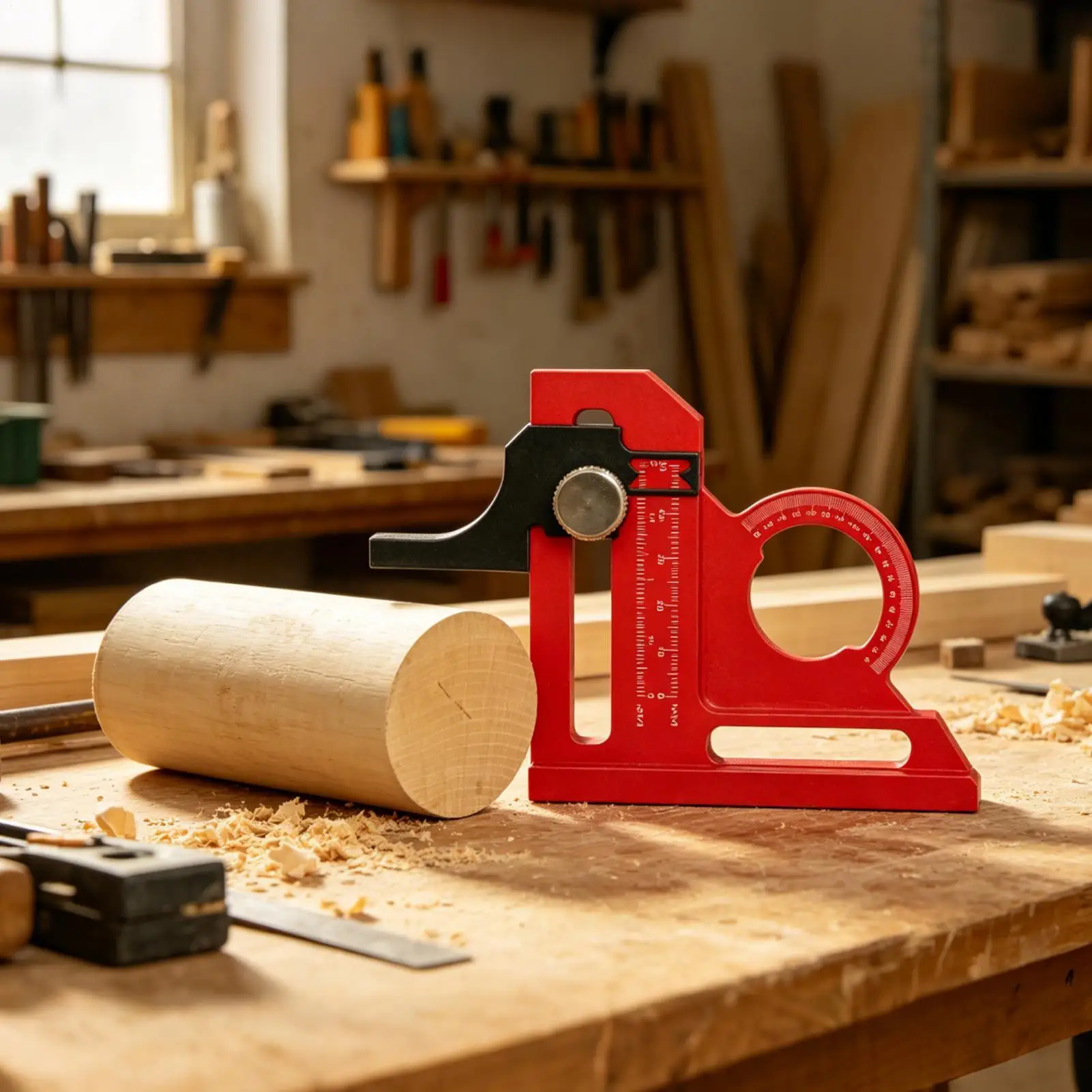

Depth Gauge For Table Saw Adjustable Woodworking Tool Router Table Measurement Tool For Woodworker Builder Installer