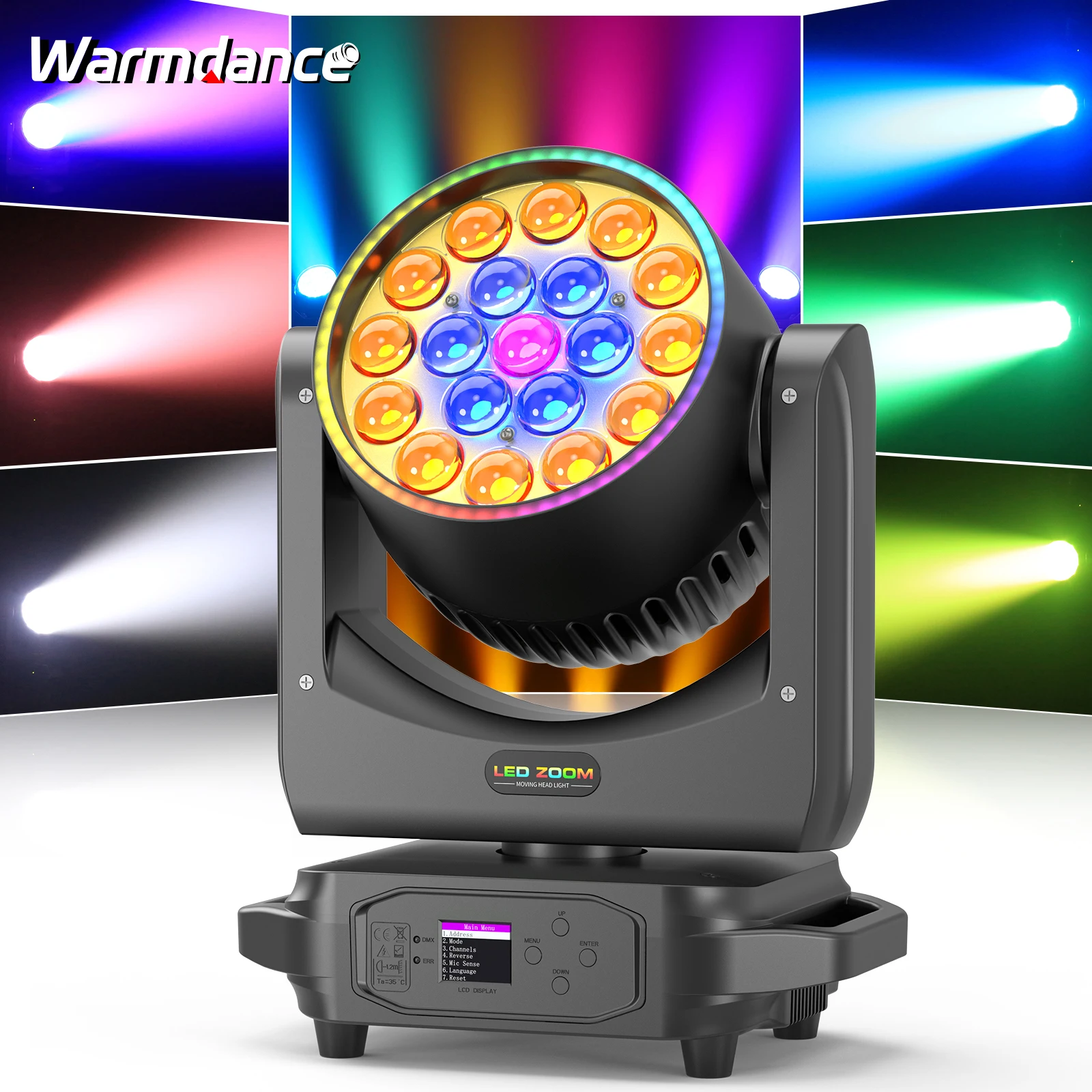 

220W Focusing Moving Head Light Beam RGBW LED Stage Effect Lighting Projector for Disco Party Concert Church Wedding Theater