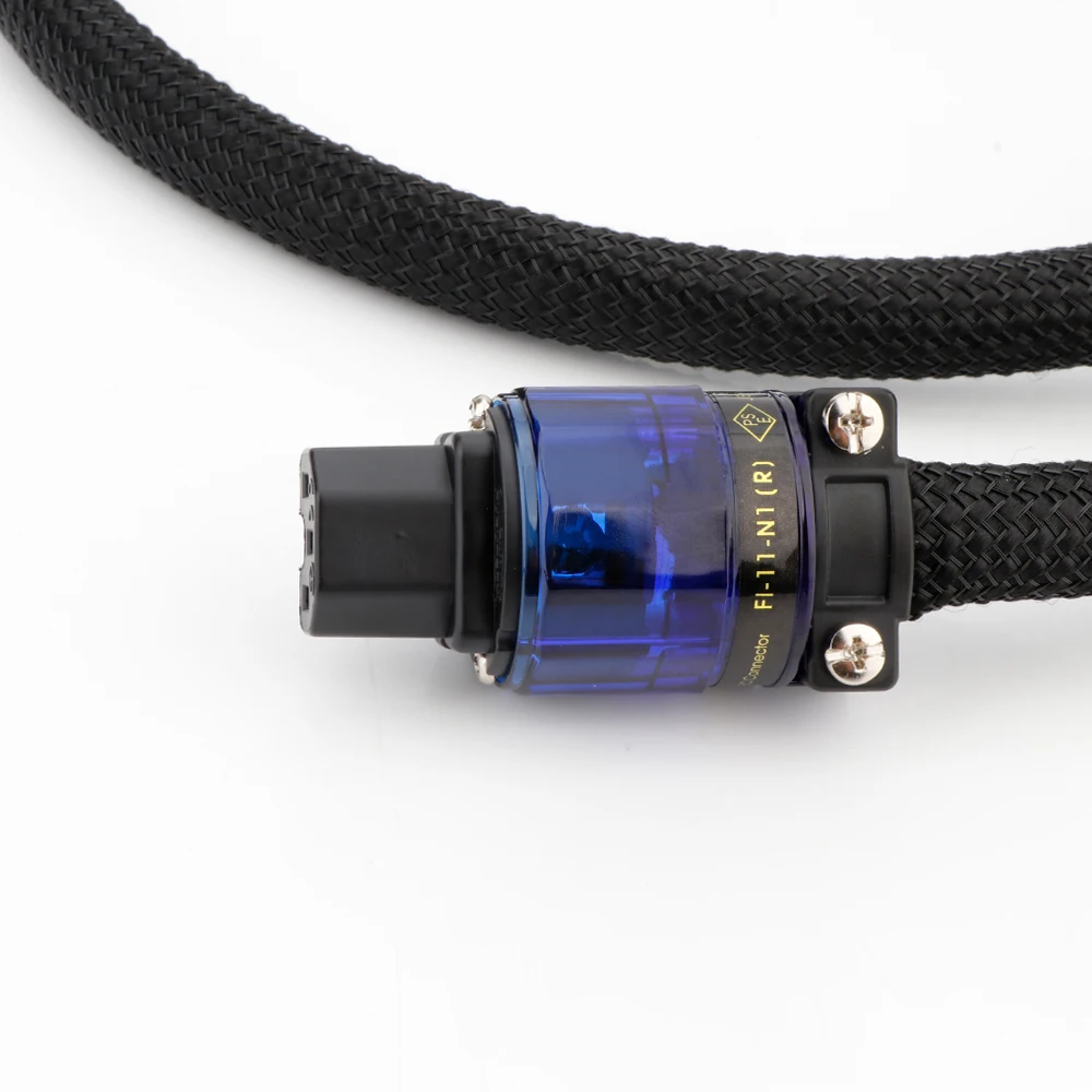 HIFI Furutech FI-e11-n1 (R) F1-11M-N1(R) Schuko power cable audio fever power cord gold-plated European standard Rhodium plug