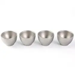 Portable Titanium Camping Tea Mug 50ml Drinking Water Mugs Drinkware