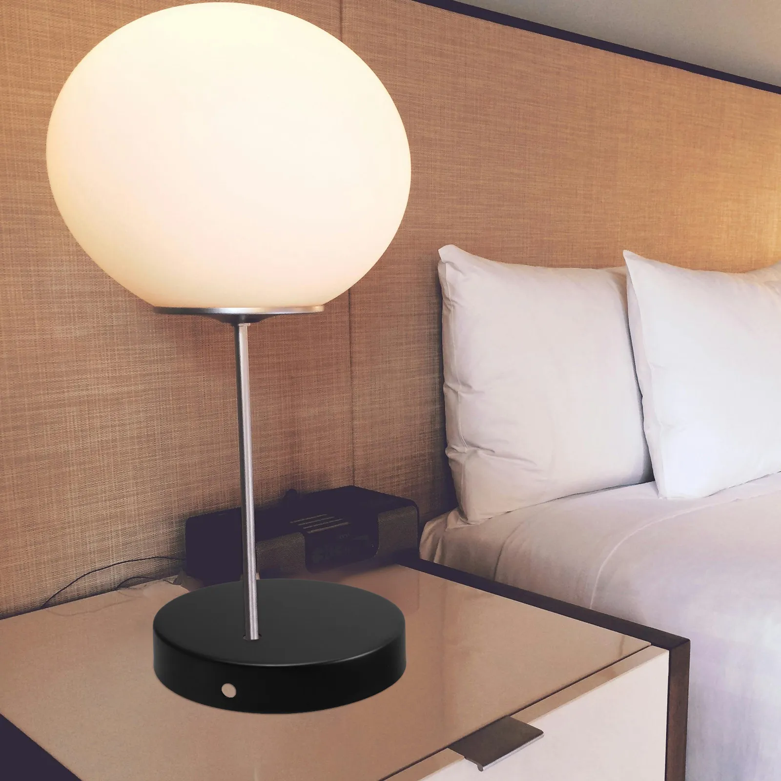 

Solid Iron Table Lamp Base Metal Round DIY Lamp Stand Base Stable for Desk Bedroom Living Room Study Metal LED Light Display