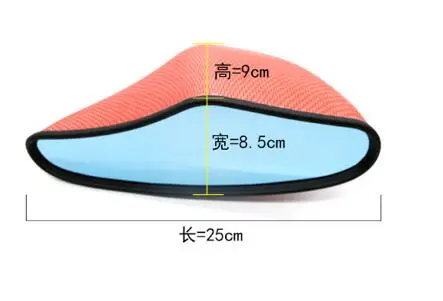 Modified Real Carbon Fiber Bullet Indoor Rearview Mirror Suitable Civic Fit Gk5 Car Rearview Mirror Baked Blue