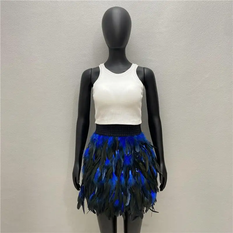Feder Goth Röcke für Frauen Sommer Minirock y2k Streetwear Kleider für Abschluss ball Kleidung Frauen Halloween Frau Kleidung – Detail 7