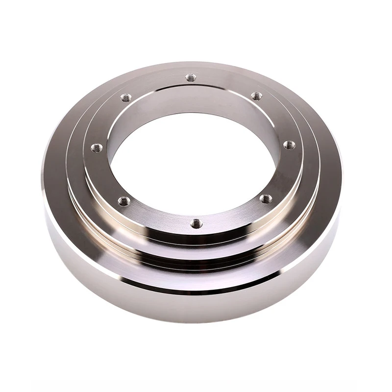 تخصيص 7075 سبائك الألومنيوم كرسي متحرك محور عجلات أجزاء الألومنيوم باستخدام الحاسب الآلي معالجة 5 محاور