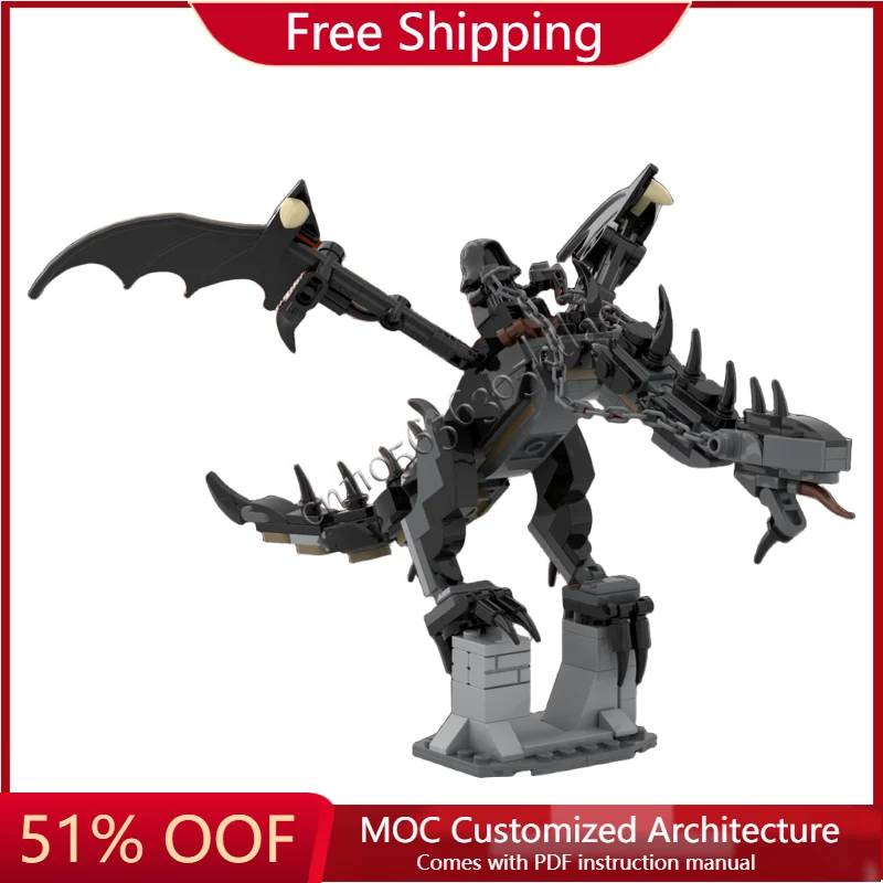 

241 детали ужасающий черный дракон серии индивидуальные строительные блоки модель детская сборка дисплей игрушечный фестиваль подарки-сюрпризы