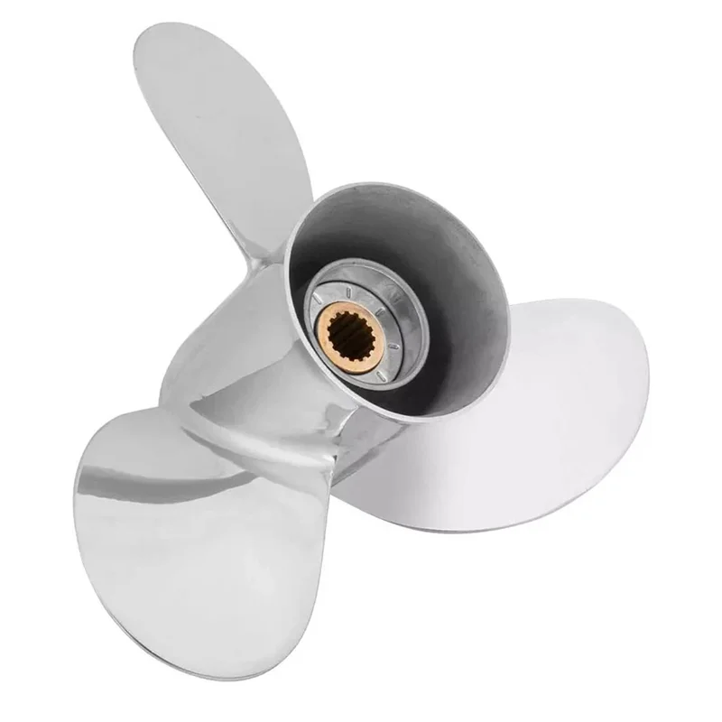 

Fit For 50-130HP Boat Propeller 13 X 19 Stainless Steel 15 Spline Tooth,RH