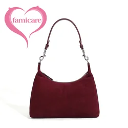 2024 New Winter Women Bag Female Frosted Leather Fashion Armpit Shoulder Bag Tote Lady Fashion Suede Handbag Crossbody Messenger